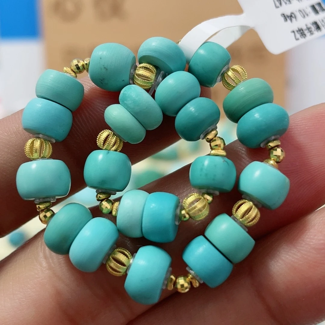 绿松石配饰18K金镶嵌