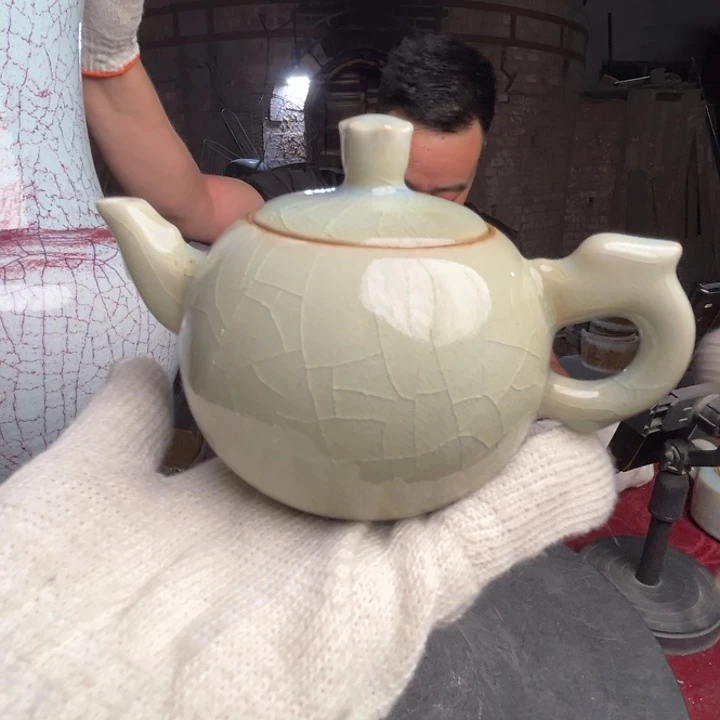 牛家钧窑牛自恒老师钧瓷壶