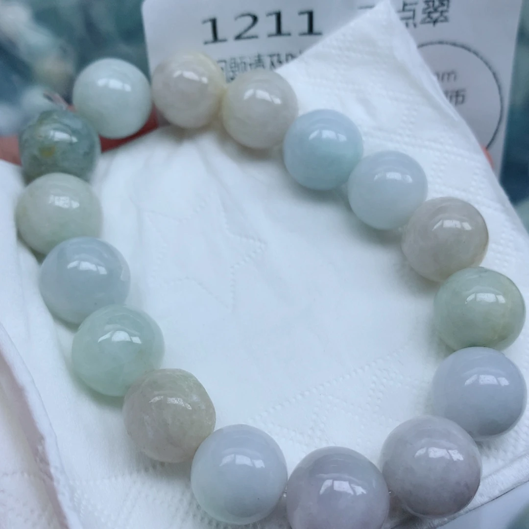 翡翠未镶嵌项链珠子珠