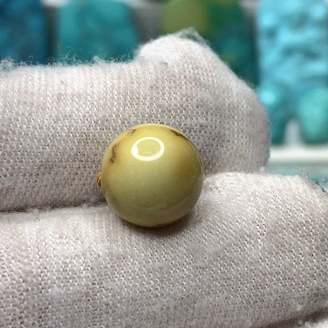 绿松石未镶嵌天然原矿 地大质检10.9mm