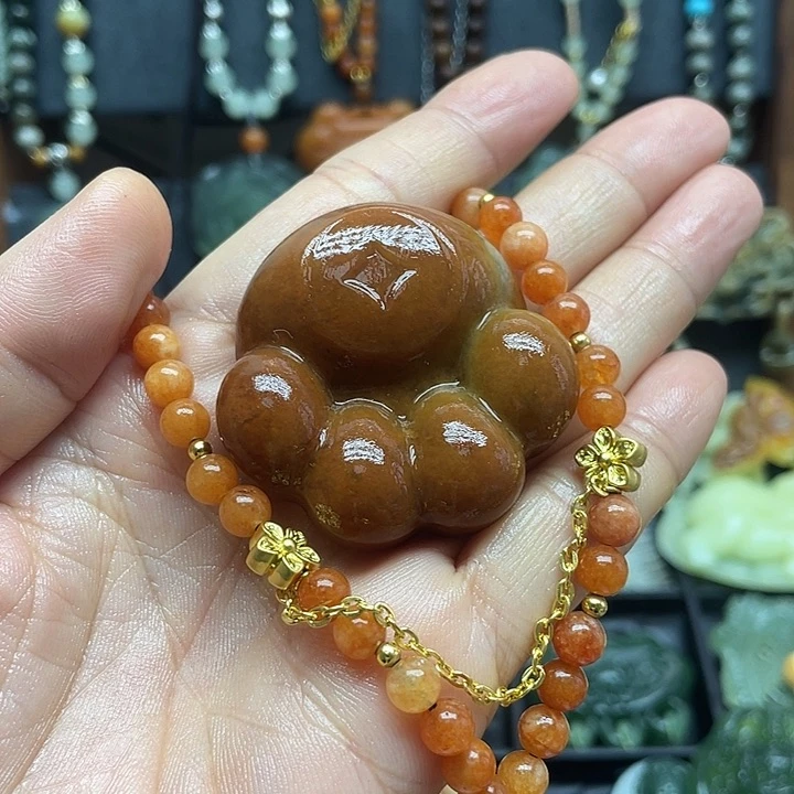 未镶嵌蛇纹石玉颈饰