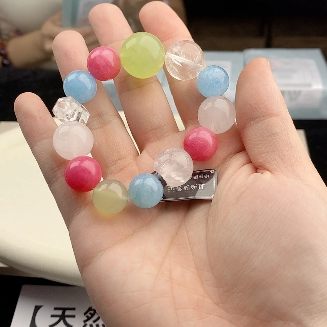 银S925镀金镶嵌手链水晶