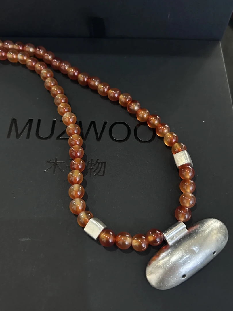 坠链均足银 木子物·原创限定系列辽金足银老货小玛项链