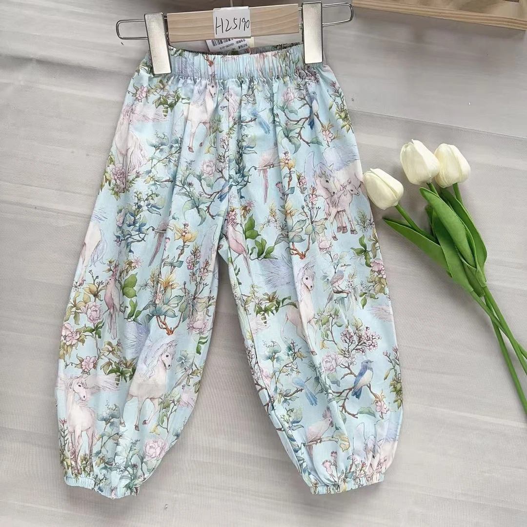 3【以梦为马】H25190女童新款夏季防蚊裤时尚百搭休闲裤