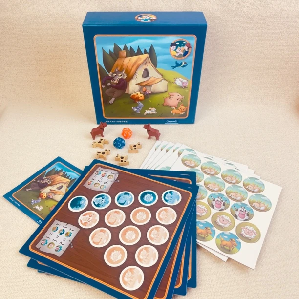 法国超级农场桌游亲子等量互动益智代换财商桌面游戏玩具