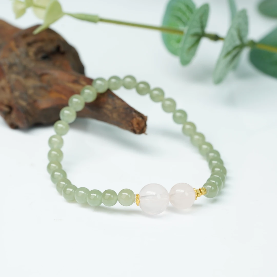 【小北好物】和田玉DIY单圈手串约5mm+【多样性发一件】2QH75X366