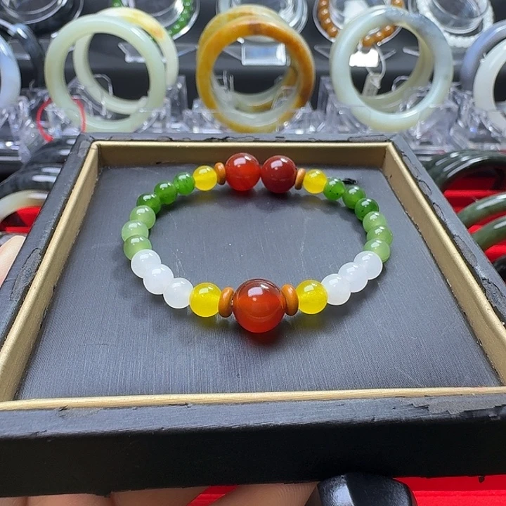 和田玉未镶嵌手链