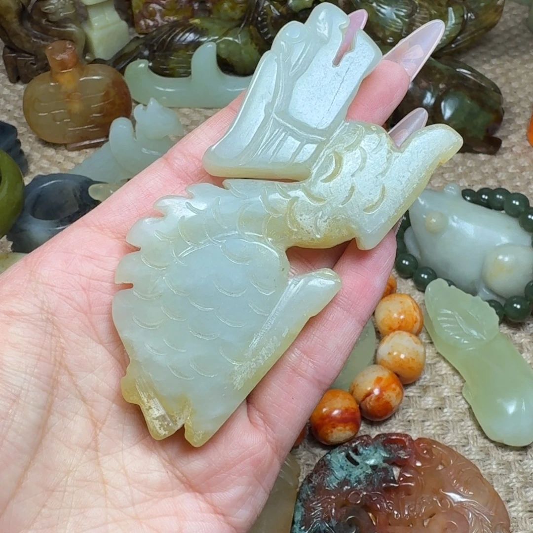 白玉菩提吊坠挂件
