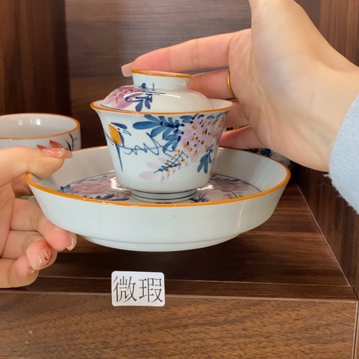 釉下老陶泥手工绘制