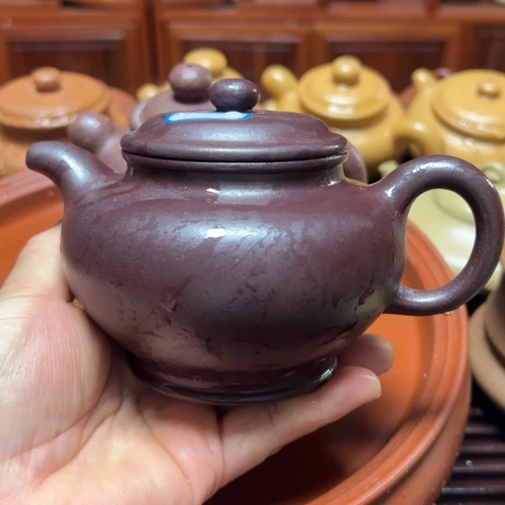 慎***獨茶杯紫砂宜兴原矿石红