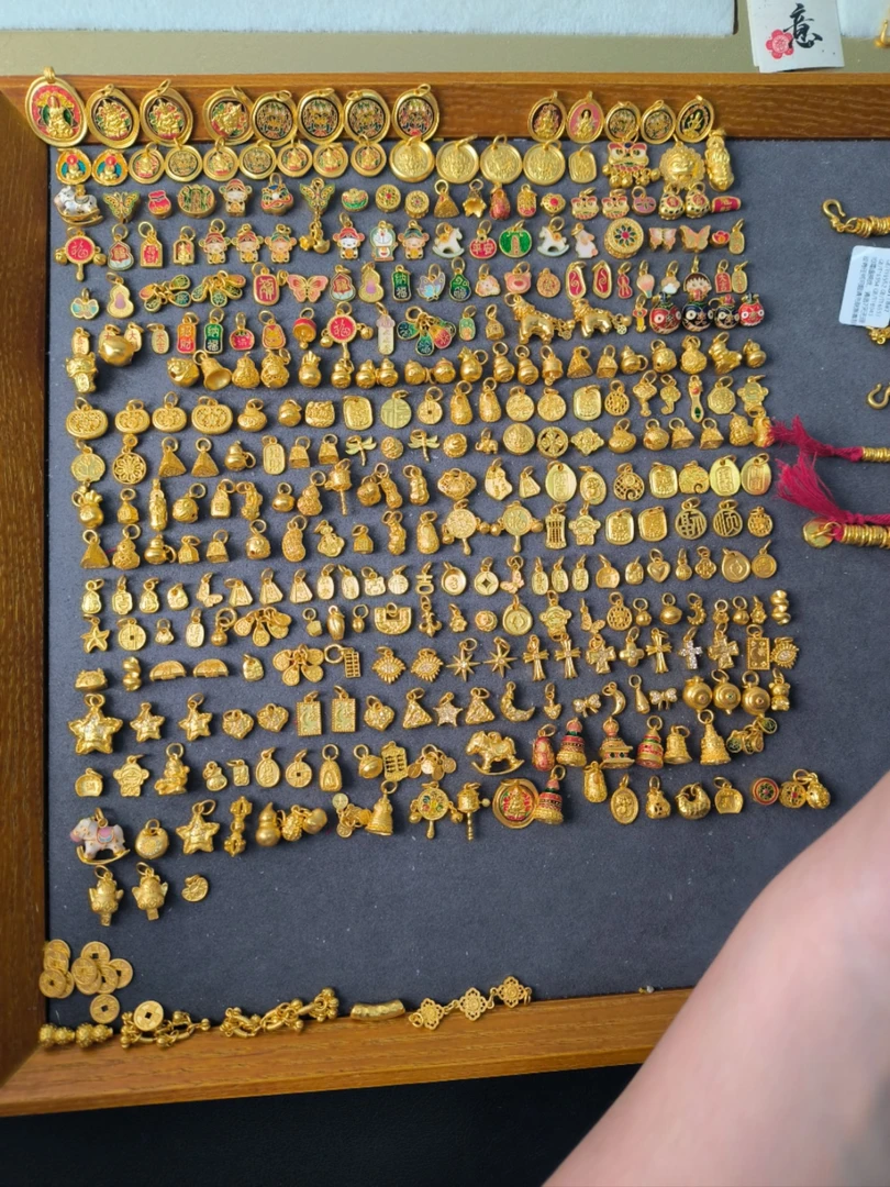 大盘看这里！足金999！烧蓝素金配件！看款链接勿拍！