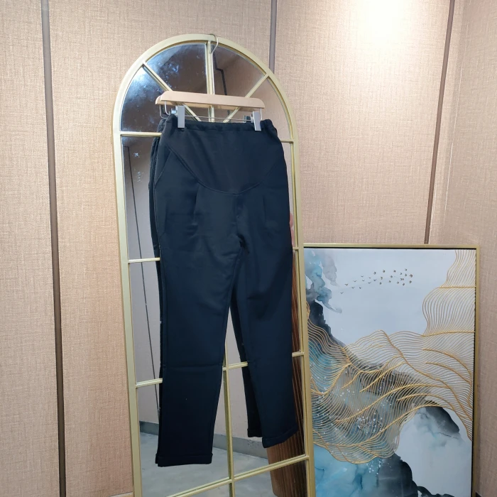 HN19孕妇黑色加绒裤子XL100-140