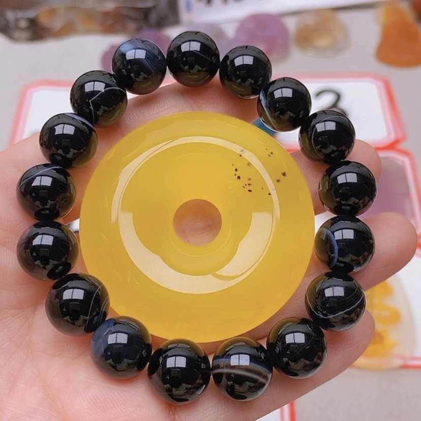 【闪购商品】玛瑙/玉髓未镶嵌珠宝半成品黑*