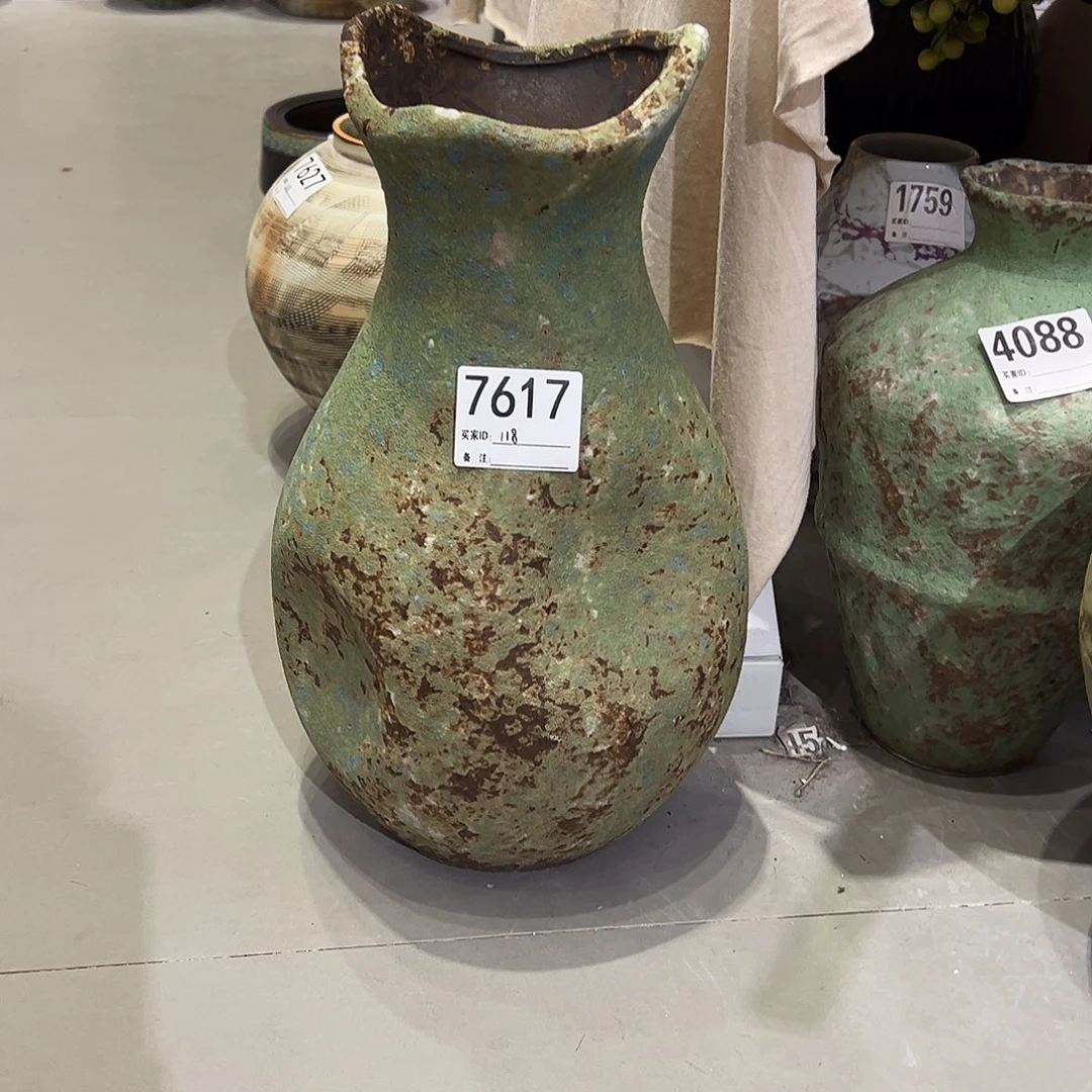 瓶7617高38口9陶瓷花瓶无孔