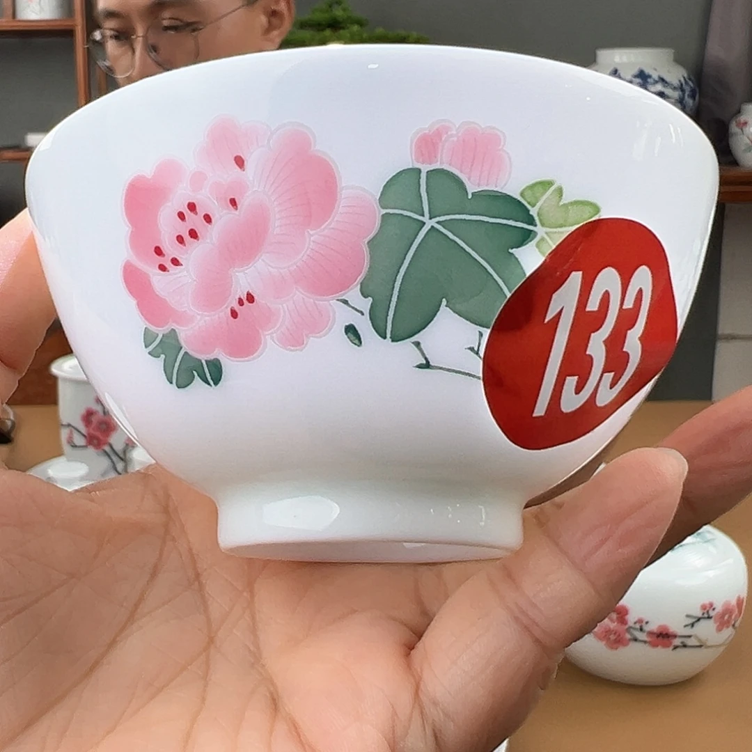 柴窑红芙蓉单面主人杯（微瑕）