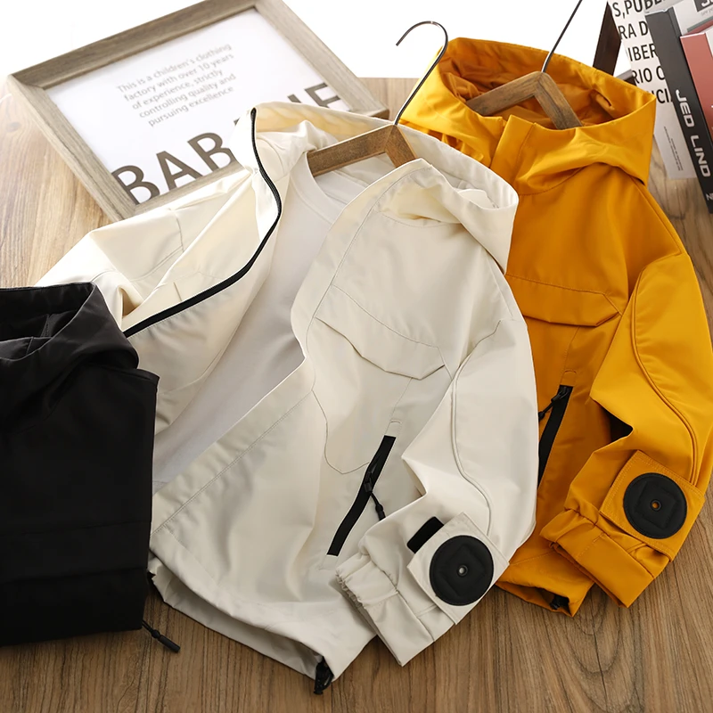 男童连帽外套春秋童装2025新款儿童冲锋衣薄款帅气男孩拉链衫上衣