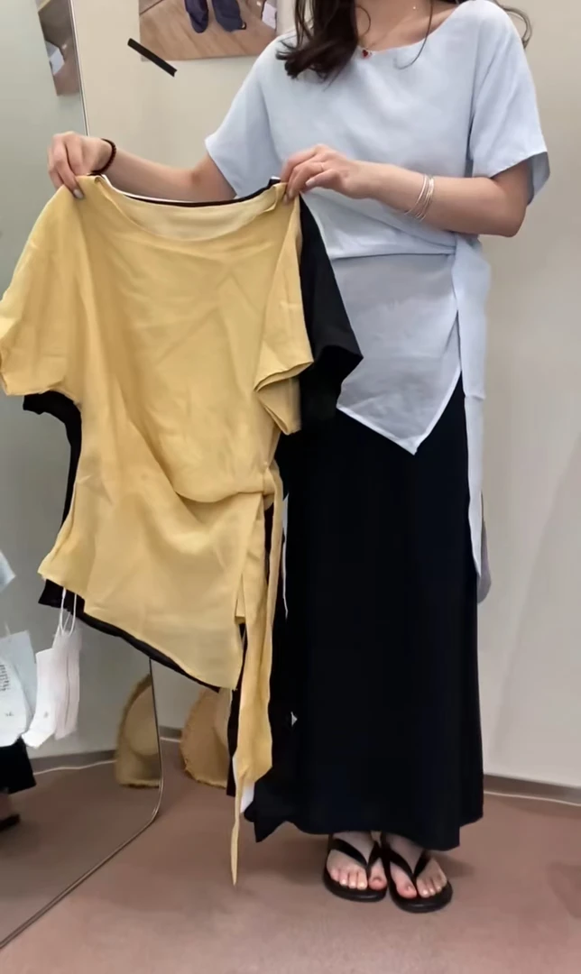 『雨美 Show』8030夏款绑带彩色小衫