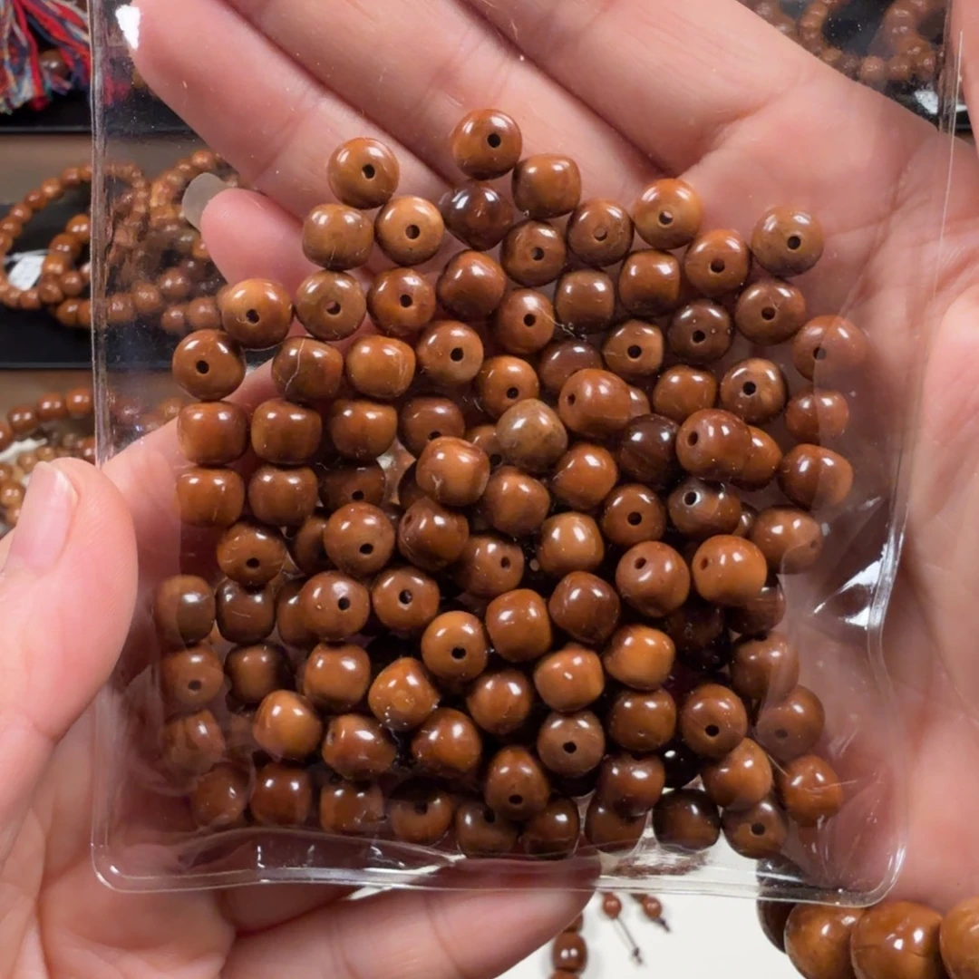 手串库克库克菩提7*8老型珠130颗有趣冰裂纹