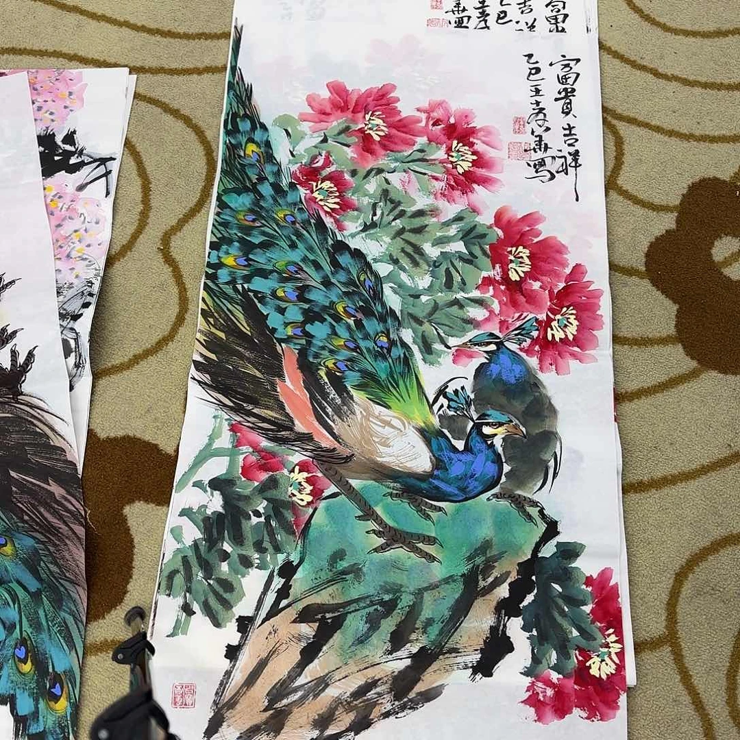 国画王孝华三尺童童童