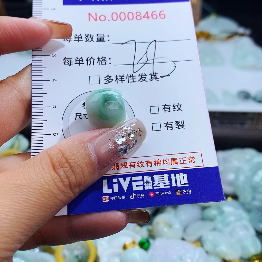 翡翠未镶嵌毛衣链8466