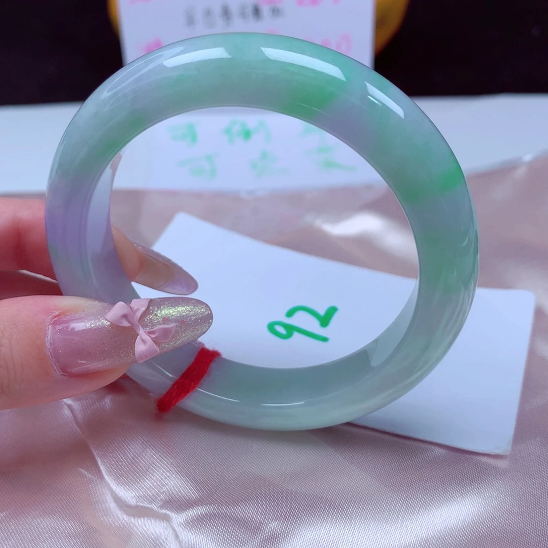 未镶嵌手镯翡翠天然缅甸翡翠A货手镯 92号