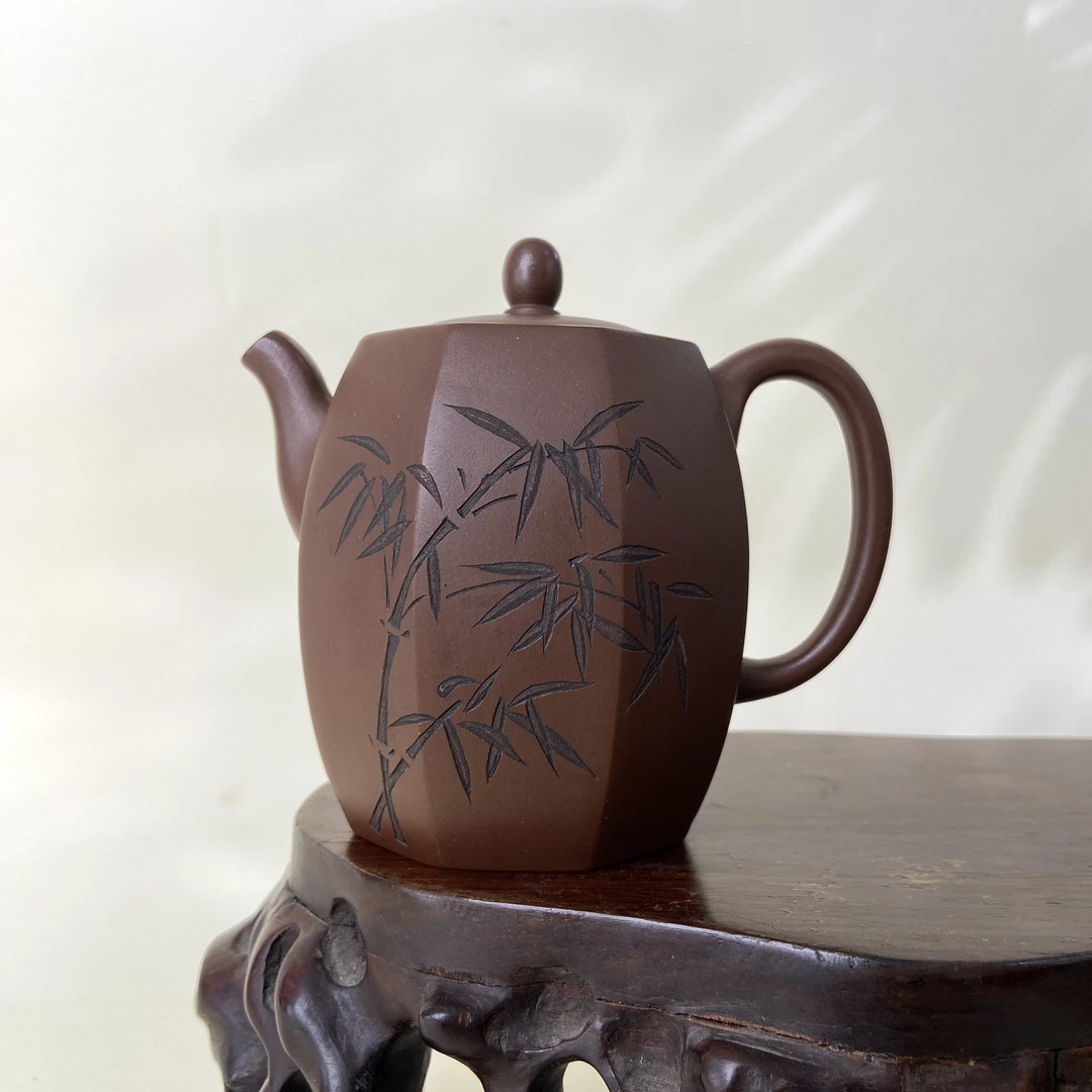 宜兴手工紫砂陶 （储小珍）茶壶GS4207-14
