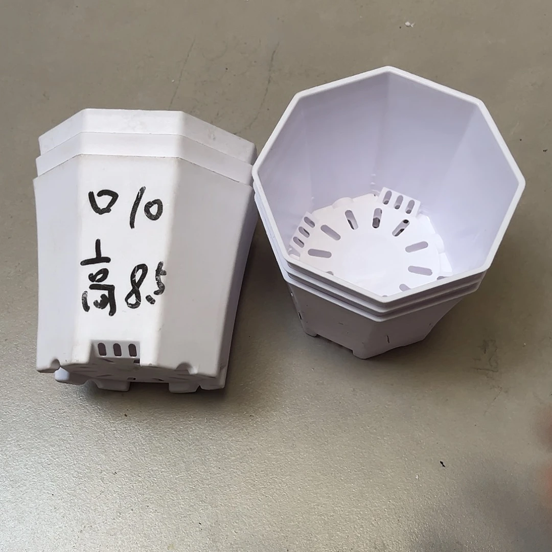 加厚八角口10高8.5白盆20个无托