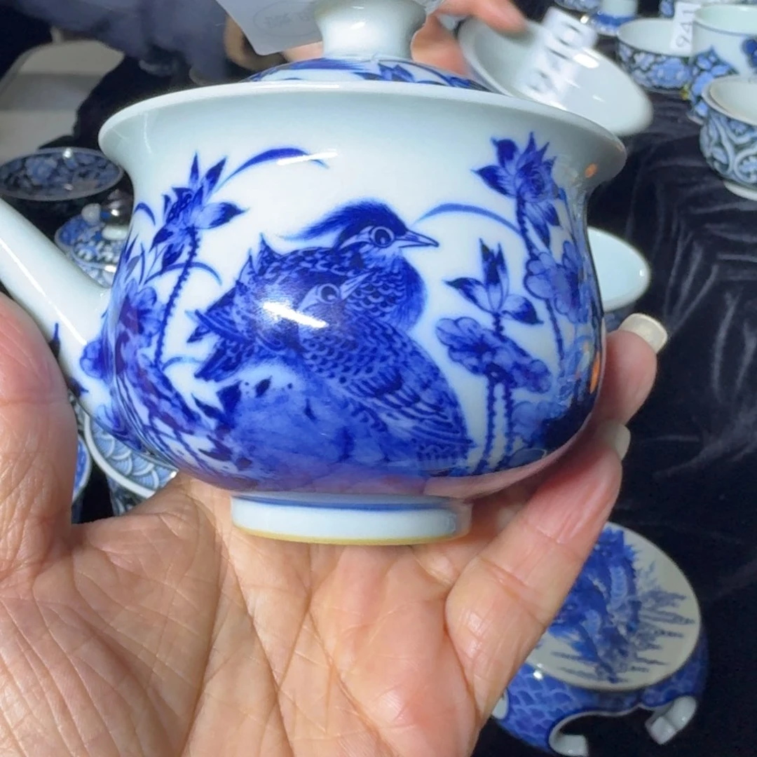 凡*景德镇陶瓷手绘柴窑杯杯杯