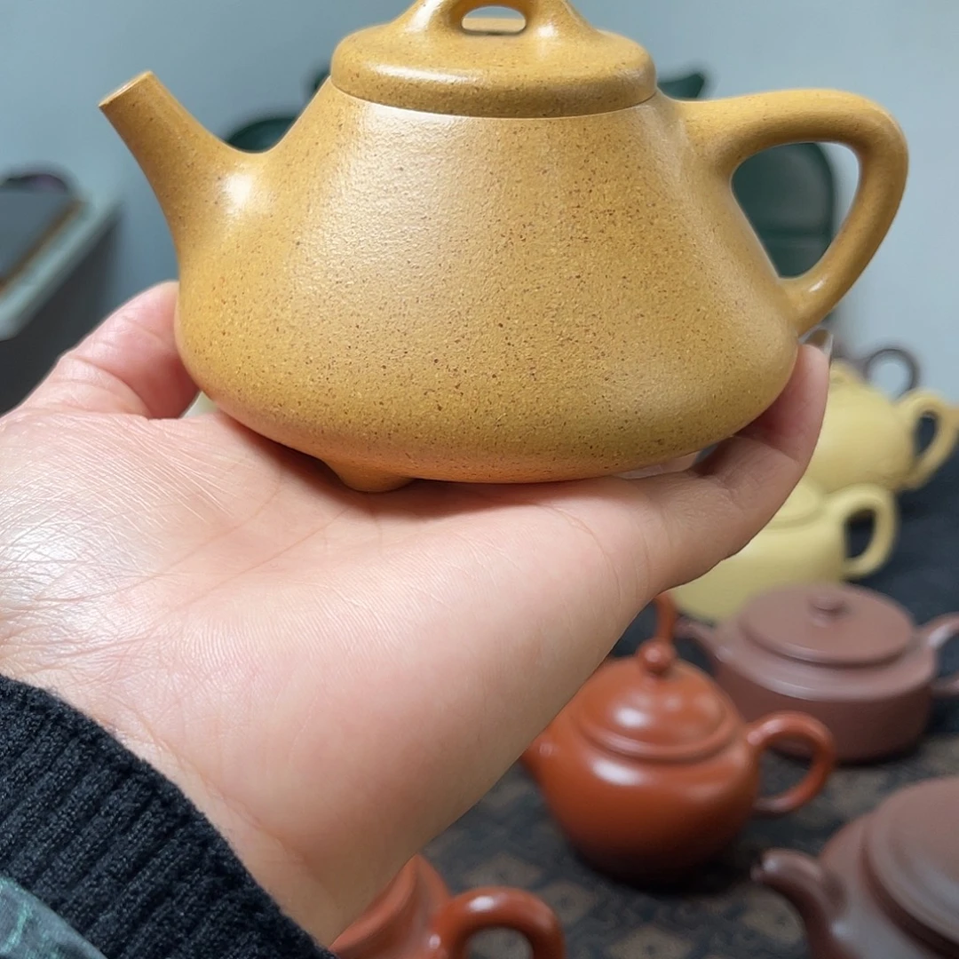 快***哥紫砂茶壶石瓢，黄金段