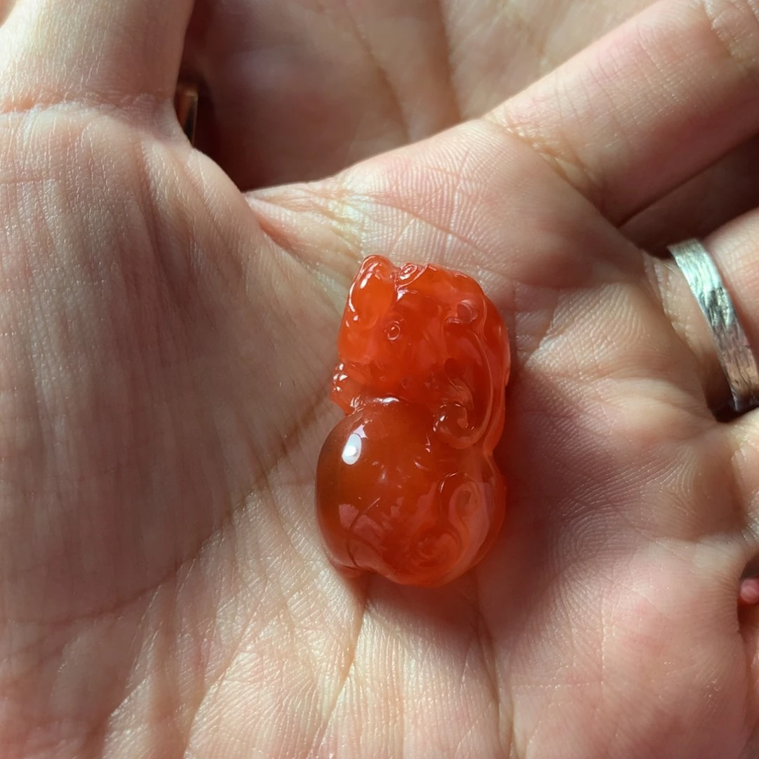 未镶嵌定制南红玛瑙屁***生