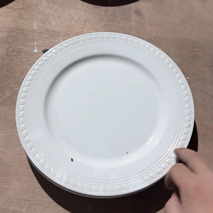 瓷10.5 英寸 浮雕盘子 一个