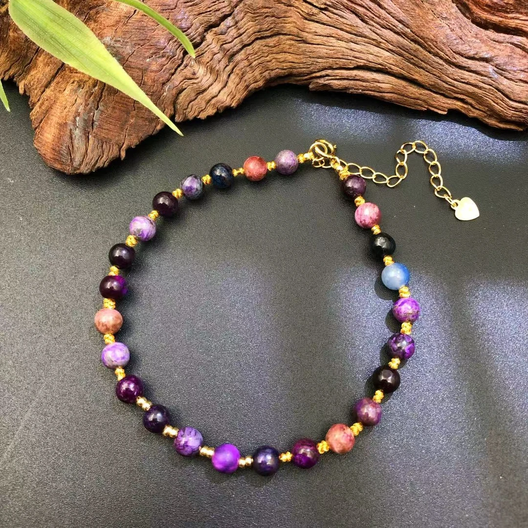 【圣芭黎】天然舒俱来手链多宝圆珠/5/D1891多样性发一