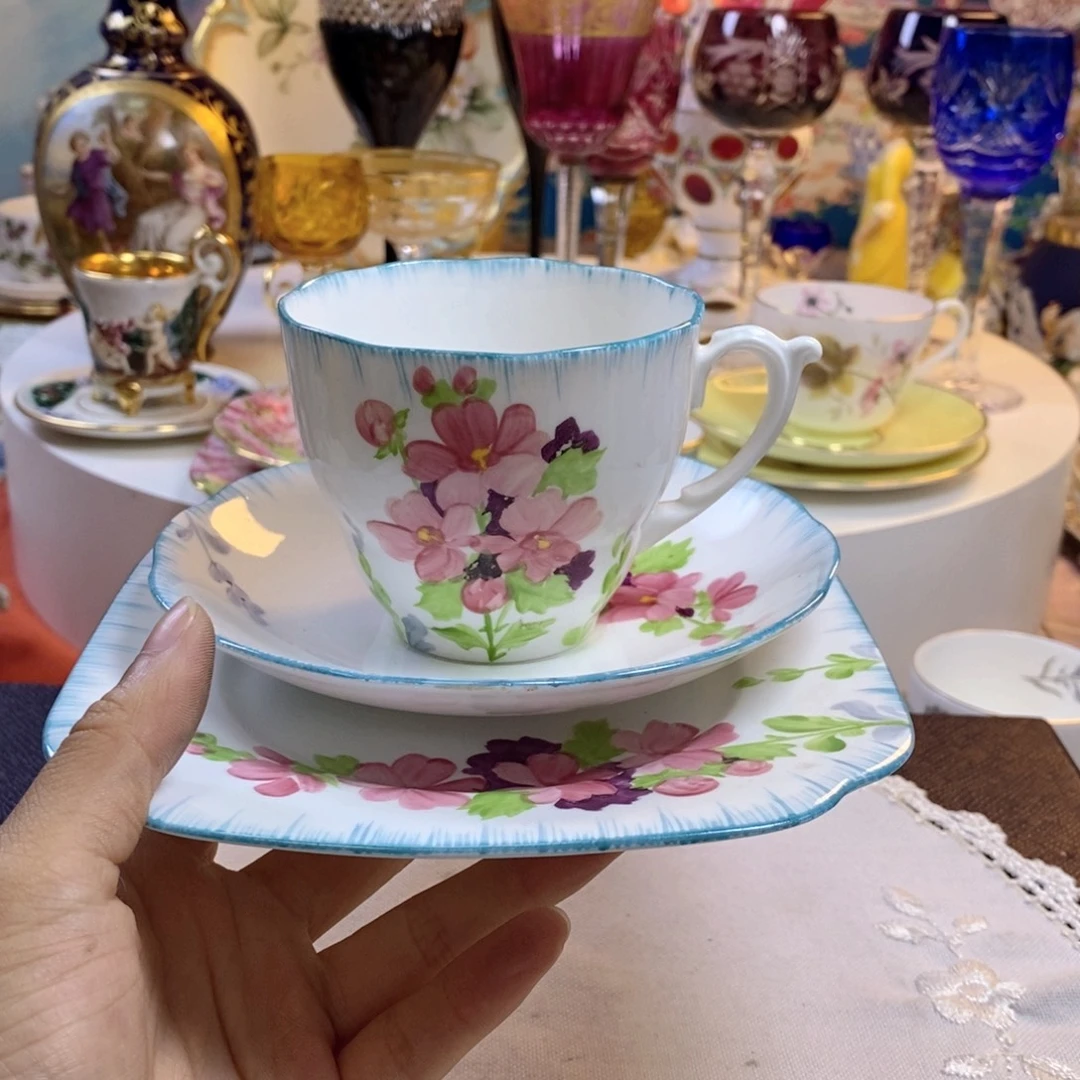 瓷片瓷器欧瓷咖啡杯水晶杯
