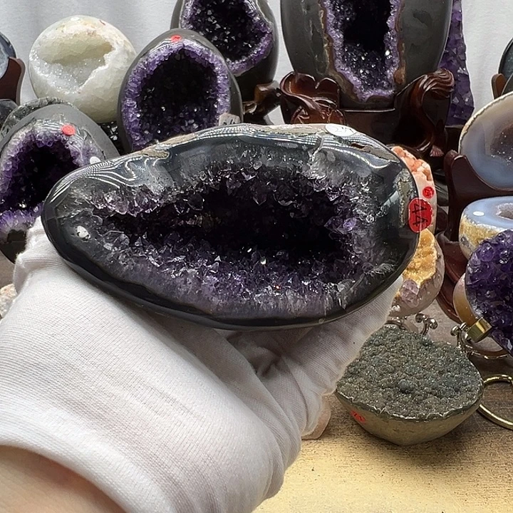 水晶珠宝半成品未镶嵌迷你钱袋子44