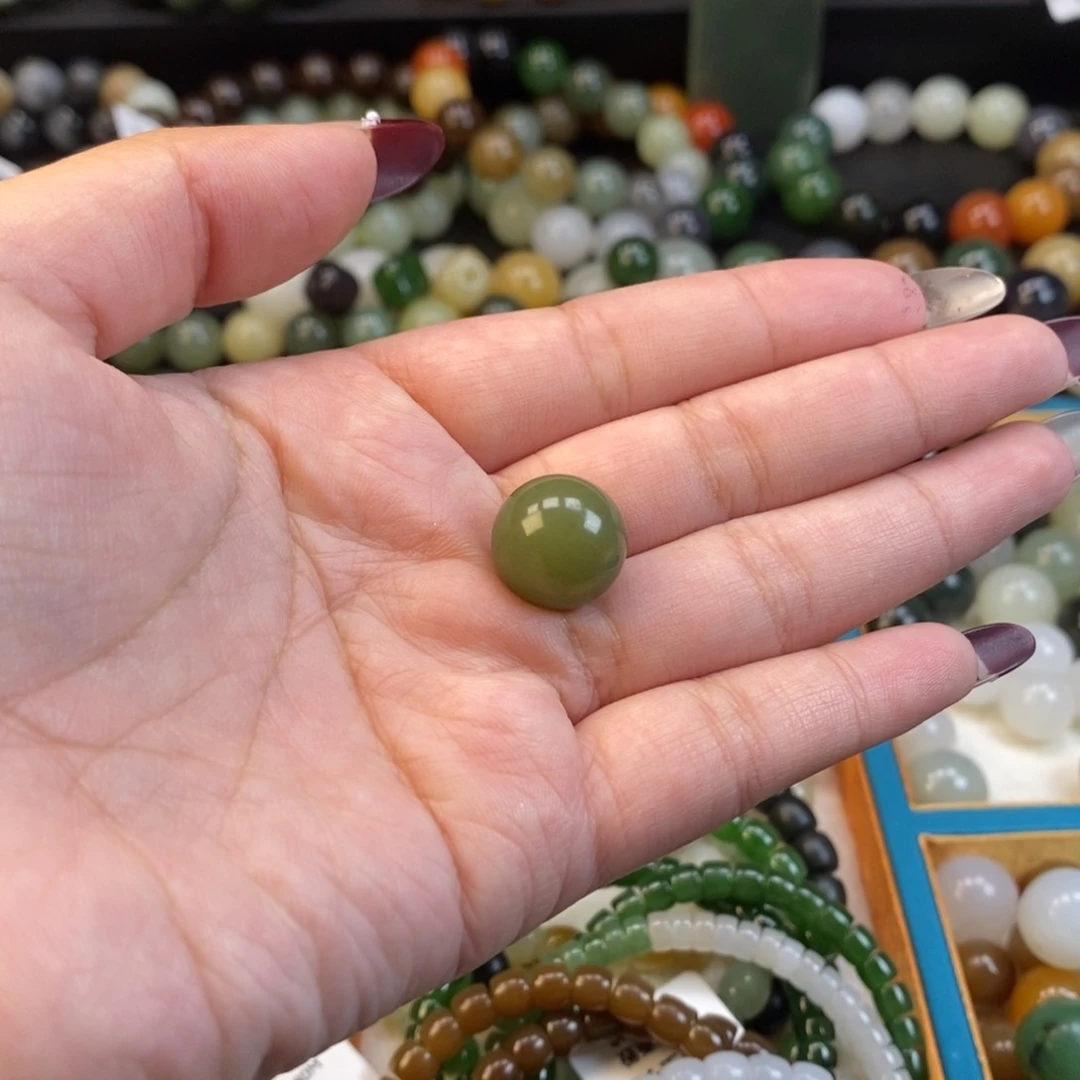 和田玉单珠未镶嵌Z14