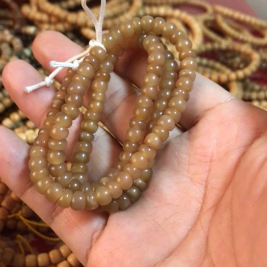 千眼菩提吊坠龙脊天然玉化蒜瓣大肠6.5mm