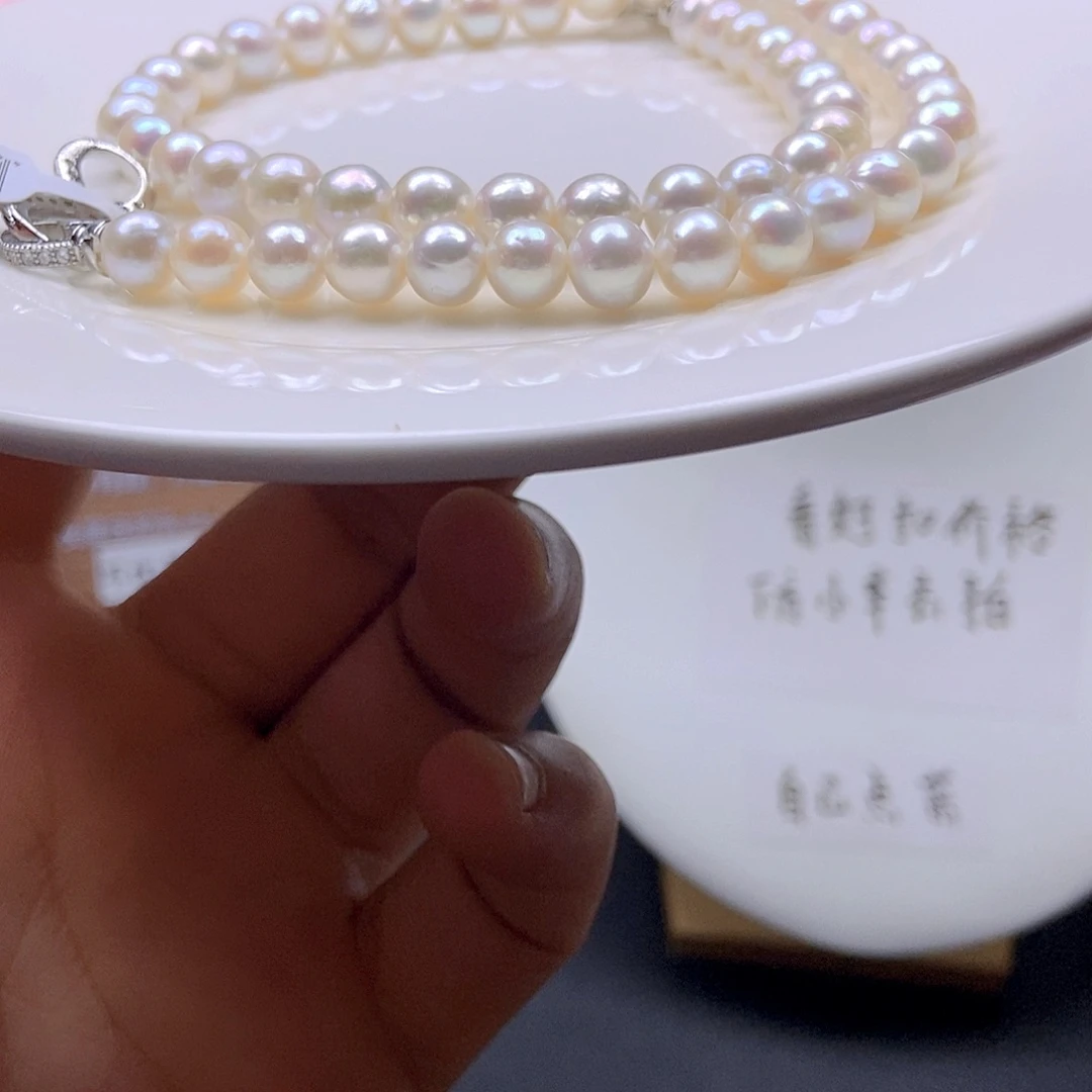 淡水珍珠合金颈饰贺*胖