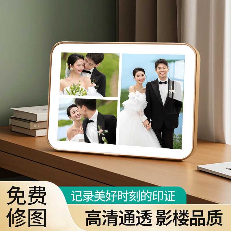 【三宫格】定制相框亲子照婚纱照全家福创意相框洗照片摆件挂墙
