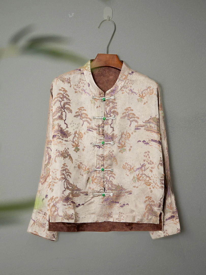 [山水逸韵]春季新款中式国风外套开衫3076