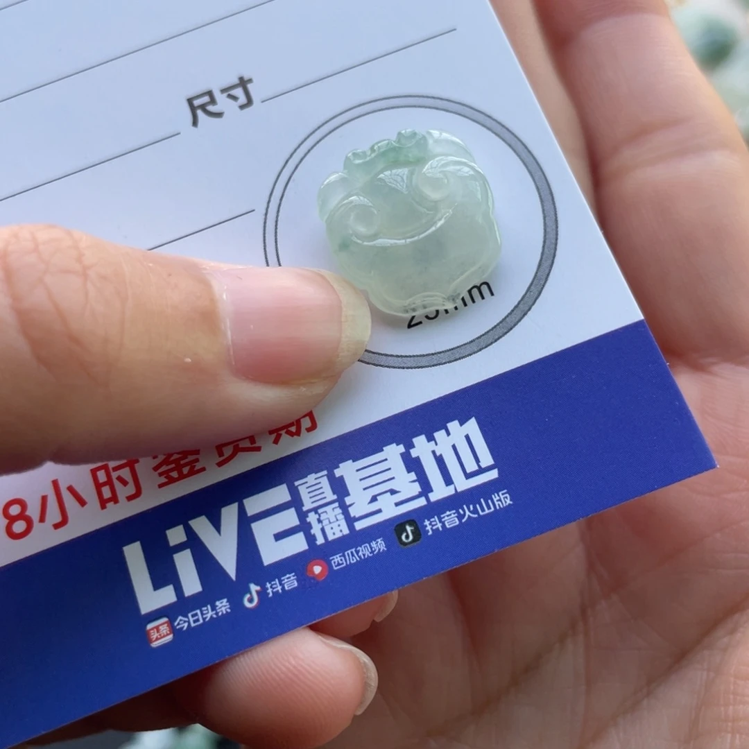 翡翠未镶嵌颈饰如意头