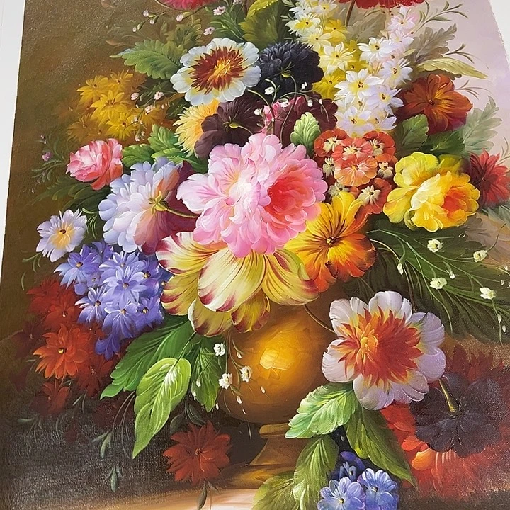 油画恭喜嘻嘻仔仔细细