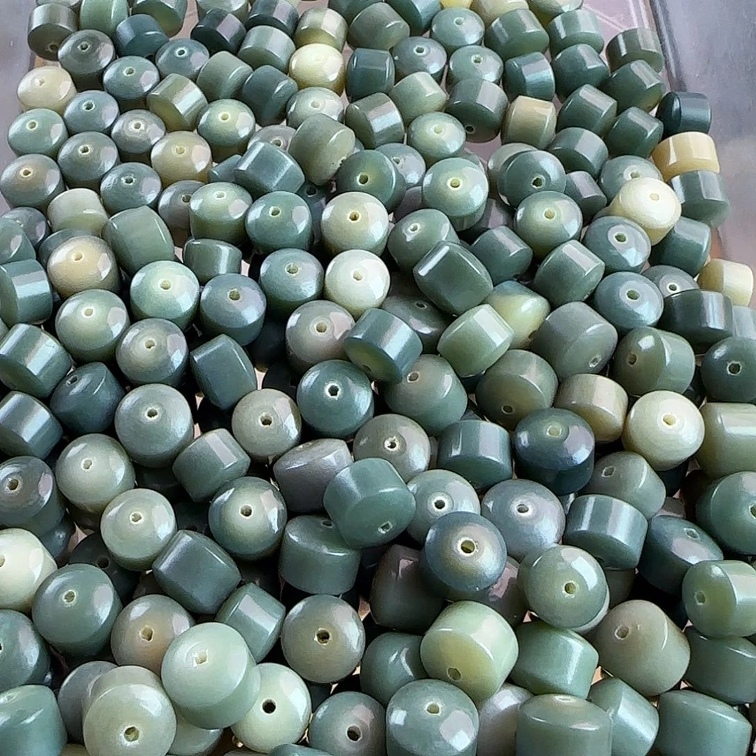 手串菩提根/象牙果微瑕疵卡11-12波绿金轮100颗卡牌➕100颗