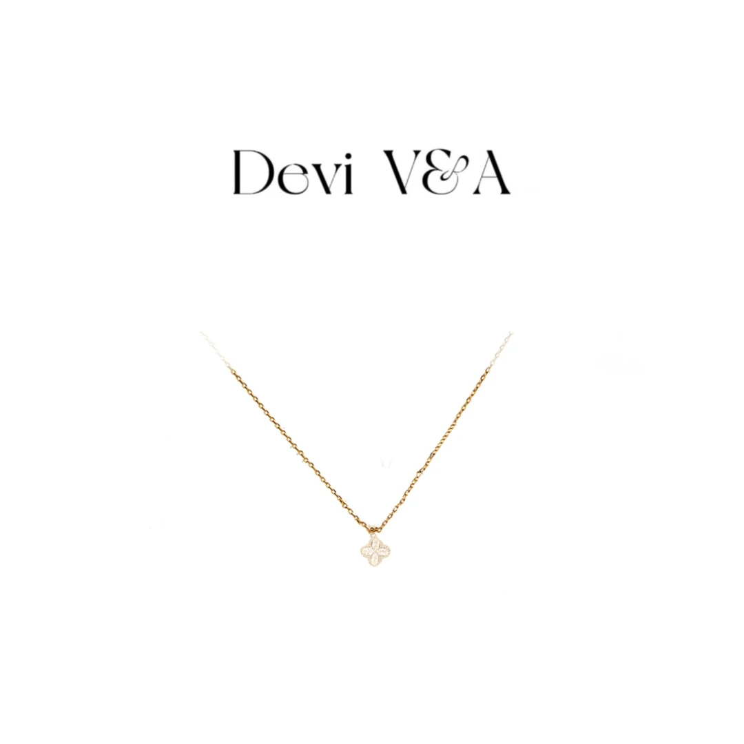 《黛》单花mini  四叶草项链