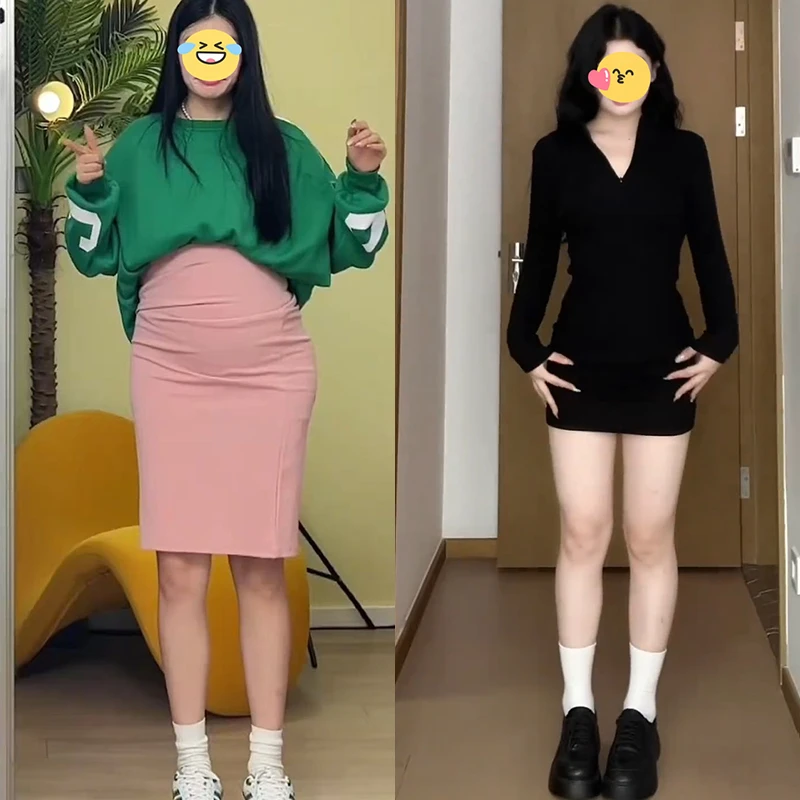 入秋装穿搭配一整套2025年新款高级感黑色连衣裙子女秋冬包臀短裙