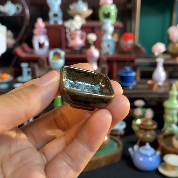 摆件微陶老王迷你花瓶