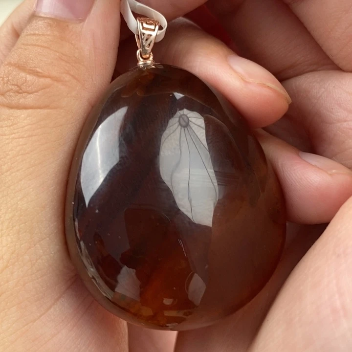 银S925镶嵌琥珀珠宝奇石