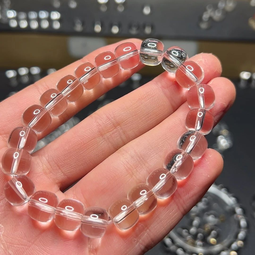 水晶手链未镶嵌?****_白水晶老型珠手链