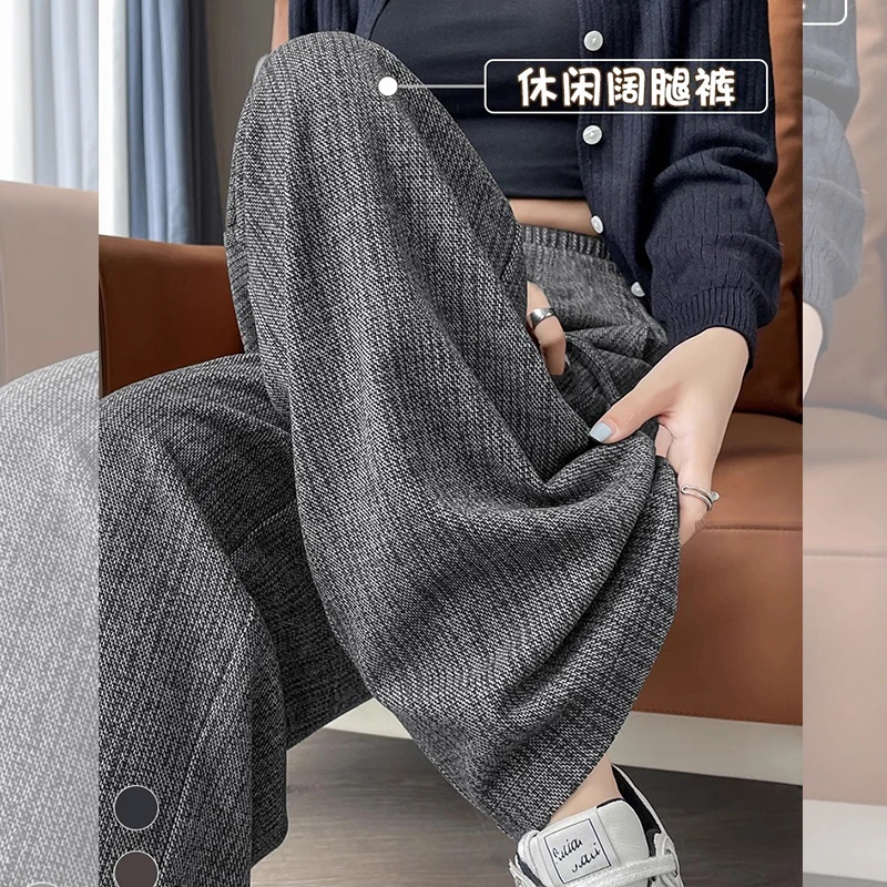 孕妇阔腿裤2025年春款孕妇高腰显瘦遮肚子宽松休闲直筒裤洋气裤子