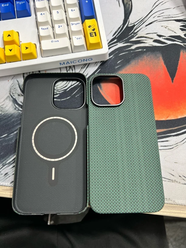 95新  瑕疵凯夫拉 超薄平纹王子绿 14pm 磁吸 10