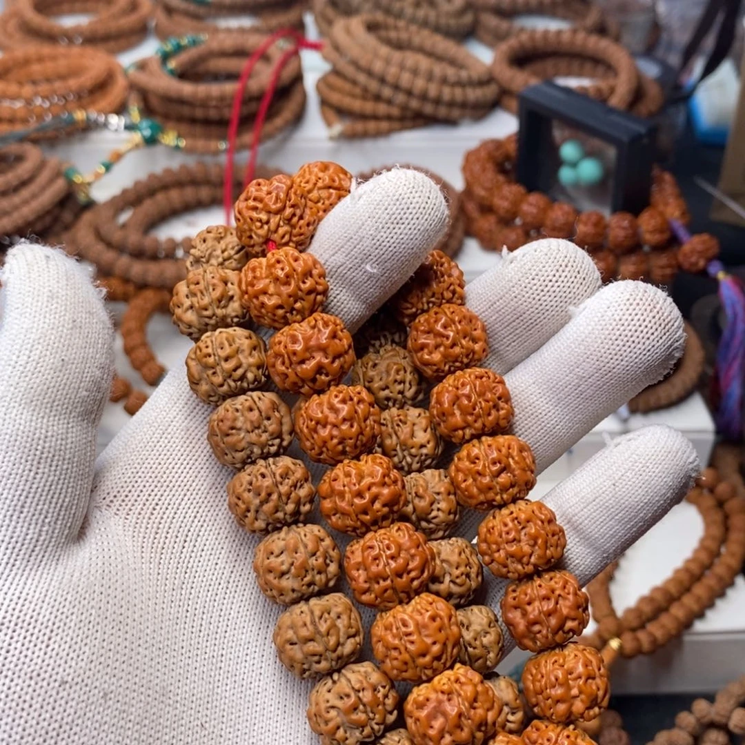 金刚菩提手串五瓣帝王花，尺寸17